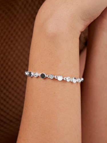 Image of MINUTIAE Adjustable Stylish Dazzling Party Bling Stackable Bracelet for Women