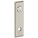 Baldwin R035.IPS Individual 9.4" Height Square Passage Rosette, Lifetime Satin Nickel