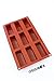 Oggibox 9-Cavity Narrow rectangle Silicone Mold for Soap, Bread, Loaf, Muffin, Brownie, Cornbread, Cheesecake, Pudding, and More