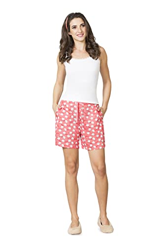Image of Van Heusen Women's Cotton Lounge Shorts | Lightweight | Breathable Cotton | Relaxed fit | Printed | Comfortable Everyday Wear | Style 55501|Available in Pack of 1 & 2