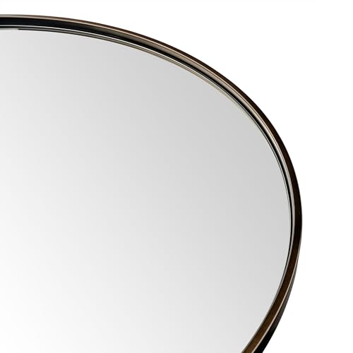 Image of TEHOME Round Oil Rubbed Bronze Mirror 30 inch, Metal Circle Wall Mirror for Bathroom & Entryway