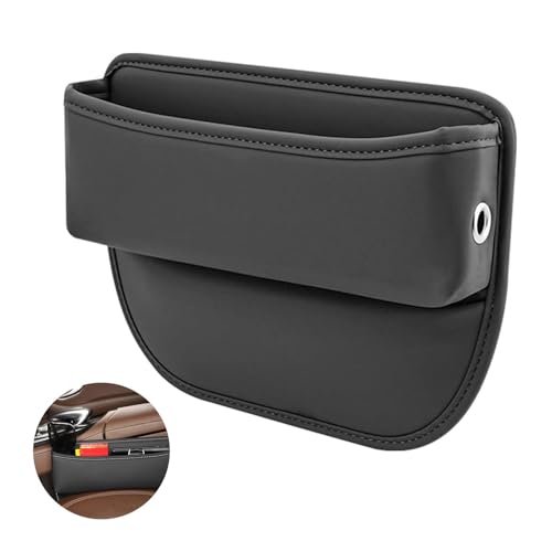 PU Leder Auto Seite Tasche Veranstalter, Aufbewahrungsbox für Autositze, Universal Auto-Tasches Tasche Handyhalter für Autos, Leder Aufbewahrung-Tasches für Kleinigkeiten und Handys