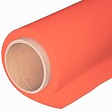 Picture of Huamei Seamless Photography Background Paper, Photo Backdrop Paper 53 Inches Wide x 16 Feet, (4.4x16 Feet) (Bright Orange)