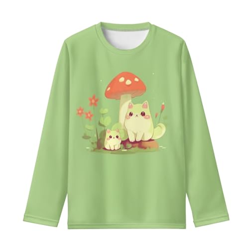 Image of Kids Long Sleeve Shirts for Girls 3-16 Year Old Cute Clothes for Teen Girls Casual Workout Tops
