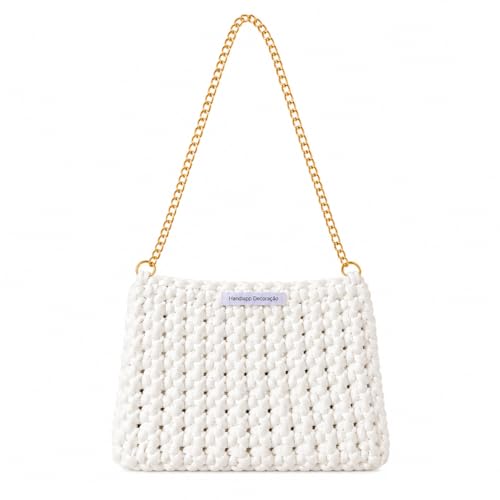 Bolsa de Crochê Penelope Chique (branco)