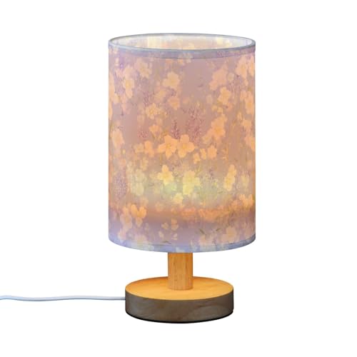 Lámpara de mesa FRODOTGV con luz LED y pantalla lila miniatura 1