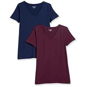 Amazon Essentials Women’s Plus Size Short-Sleeve V-Neck T-Shirt