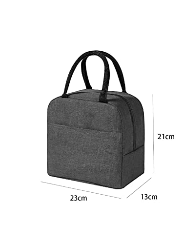 Image of HYLOL Insulated Travel Lunch /Tiffin /Storage Bag for Women and Men Office, Collage and School (Grey) (Cotton) 7 liters