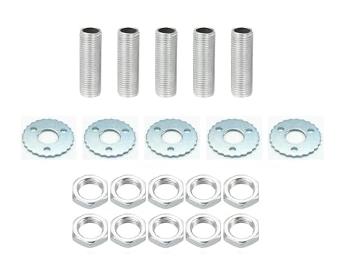 prometeo electronics Kit accessori e ricambi per lumi e lampadari [Barre filettate M10, dadi M10, rondelle dentate, ganci, cavallotto M10, passacavo nylon] (PE.KIT-RI01)