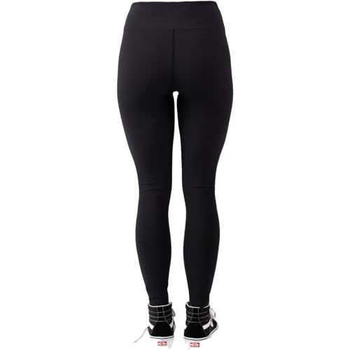 Legging Icecold Eivy côtelé : collant noir de ski et de yoga