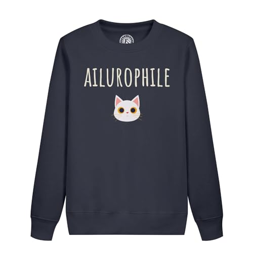 Sweatshirt enfant ailurophile et pull amour chaton dessin