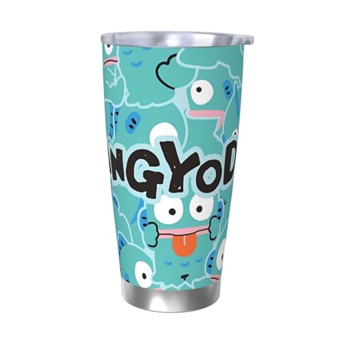 ハンギョドン 水筒 真空断熱ケータイマグ 600ml ステンレスボトル 車用 直飲み 保温 保冷 フタ付きコーヒーカップ アウトドア 車のネイブに最適 スポーツタイプ ステンレスクールボトル 軽量 隔? 水筒 男の子 女の子