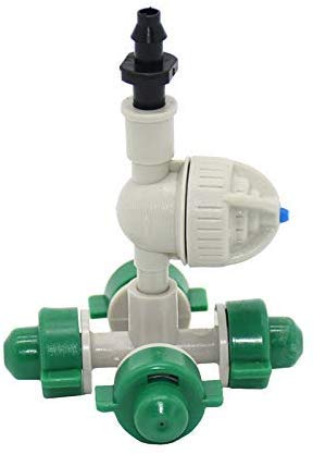 Image of DIY Crafts Water Misting Cooling System Kit Summer Sprinkler Nozzle Outdoor Garden Greenhouse Park Plant Spray Hose Watering Spray Do it YourSelf