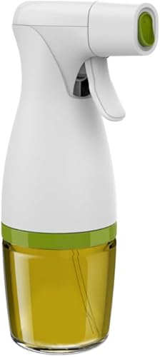 Prepara Simply Mist Olive Oil Sprayer, Chrome Band, White/Green