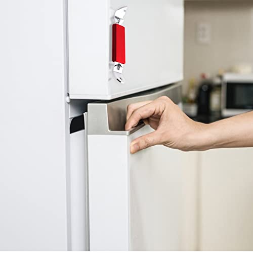 2Pcs Magnetic Bottle Openers, Can Tapper Magnetic Can Opener Manual Bottle Punch Opener For Beer Bottles Cans Beverages (Red, Dark Blue) #TOP5