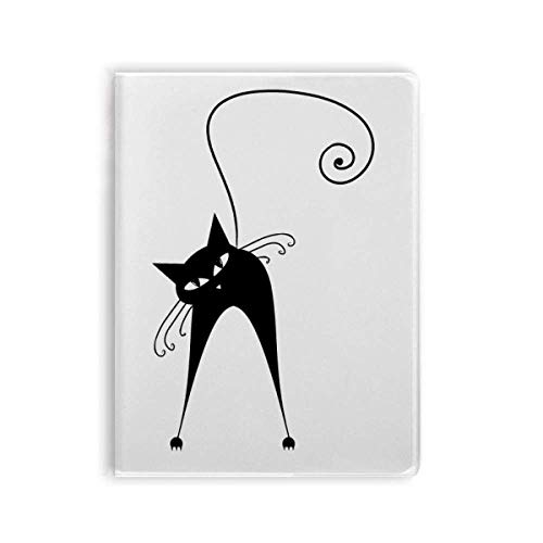 Carnet de notes Halloween chat noir A5 pour écrire vos pensées
