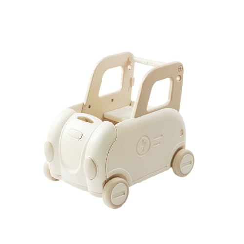 Aoyhome手押し車 乗用玩具 知育玩具 おもちゃ 乗り物 赤ちゃん つかまり立ち 子供用ワーカー 知育玩具 押し車 ベビーウォーカー 歩行練習おしゃれ かわいい 玩具 足けり ベビー 出産祝い ギフト (ホワイト)