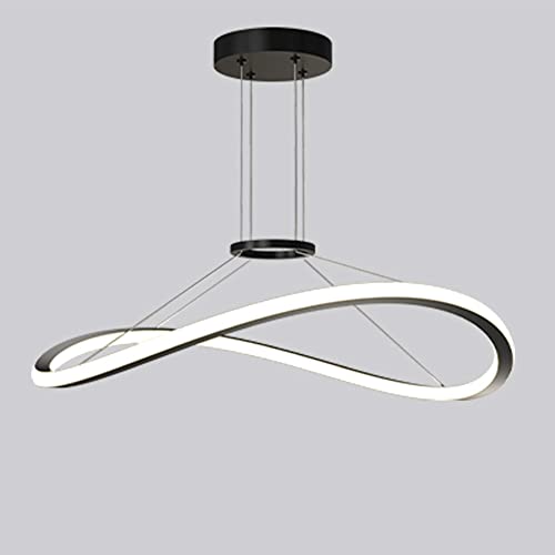 Suspension annulaire en métal ultra fin doré et LED moderne style luxe épuré