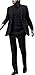 Men's Suit Slim Fit, 3 Piece Suits for Men John Black Suit