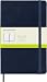 Moleskine Classic Notebook, Large, Plain, Sapphire Blue, Hard Cover (5 x 8.25)