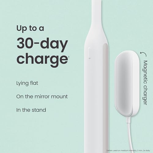 Image of Quip Ultra Next Generation Smart Toothbrush - Timed Electric Toothbrush with Case - Replaceable Brush Head, Soft Bristles, Silicone Handle, 30-Day Battery Life - Travel Toothbrush - Stone