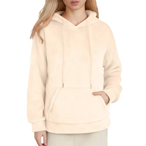 Sweat à capuche en flanelle col rond pour vos moments de détente cocooning
