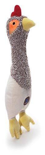 Charming Pet Headbangerz Chicken Plush Squeaky Light-Up Dog Toy