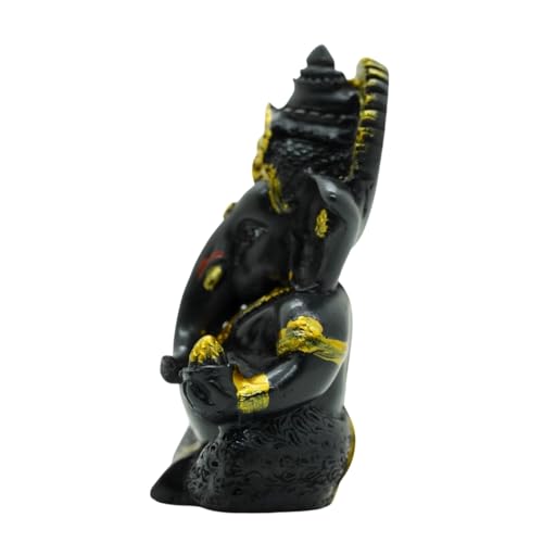 Image of VAMA Ganesh Idol for Car Dashboard Siddh at Chintamani Ganesha Temple, Ujjain | Lord Ganesha Idol for Car | Ganesh Murti | Ganpati Idol for Home Decor, Office Desk, Mandir and Gift 3.5 Inches (Yellow)