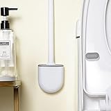 Meyas Toilettenbürsten Toilettenbürstengarnitur, WC Bürsten Halter Toilettenbürstenhalter, Toilettenbürstenhalter Wandmontage, Klobürste Badezimmer Reinigungsbürste, WC Reinigungsbürste Abnehmbar