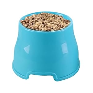Dog Food Bowls Elevated, Cat Water Bowl, Scratch-Resistant, Anti-Tip Raised Stand, Pet Feeding Dish, for Large, Medium & Small Dogs, Puppies, Kittens, 6.69×8.86×6.3 Inches