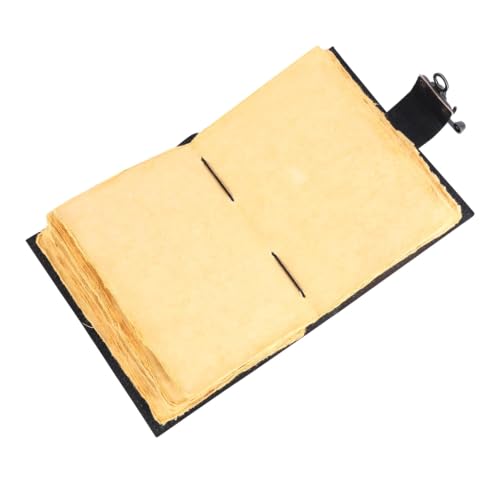 Image of CRAFT JUNKY Vintage Leather Journal Diary for Women and Men Travel Diary Notebook for Writing Deckle Edge Paper (MOE White, A5 17.78 X 12. 7 CM (A5))