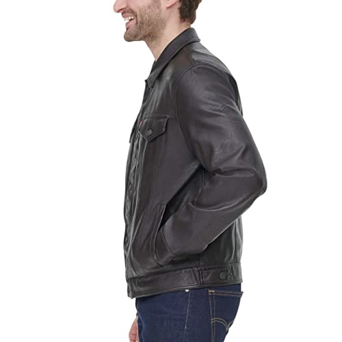 Image of Levi's Men's Faux Leather Classic Trucker Jacket