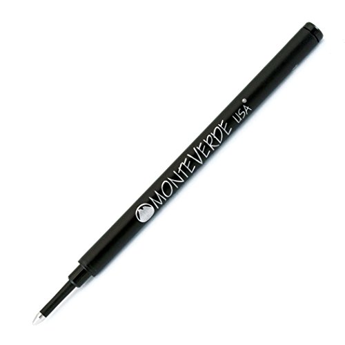 Recharge stylo bille Monteverde noire G233BK contre les bavures