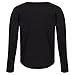 Adidas Girls Long Sleeve Vent Graphic Tee, Black, L (14)