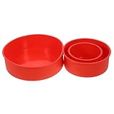 KICHOUSE Silicone Cake Round Cake Pan Baking Tins Non-stick Heat Resistant for All Bakers