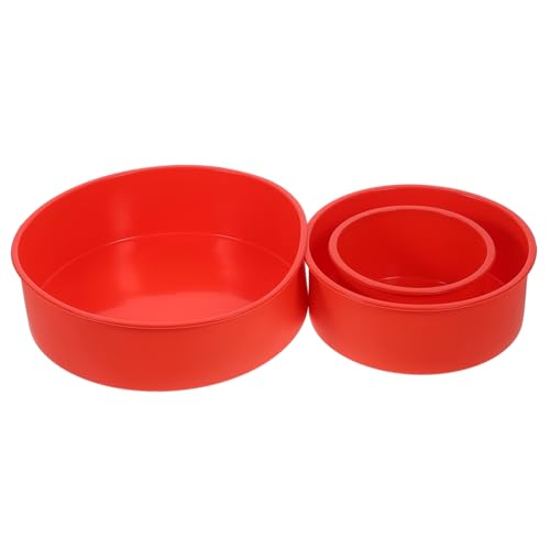 KICHOUSE Silicone Cake Round Cake Pan Baking Tins Non-stick Heat Resistant for All Bakers