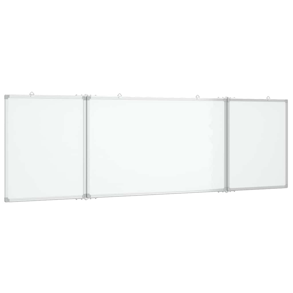 vidaXL Foldable Magnetic Whiteboard - 160x60cm - Aluminium Frame - Dry Erase, Writing Memo Board for Home/Office
