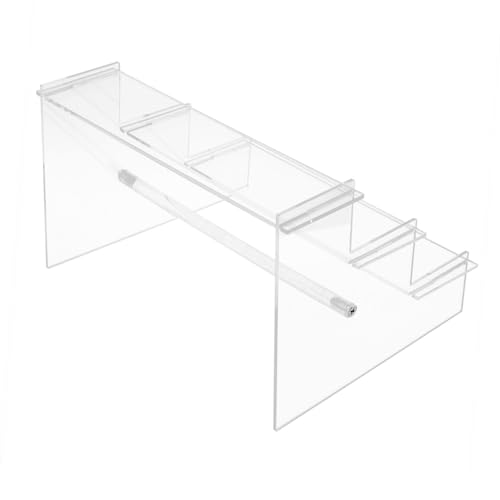 VILLFUL Transparent Three-layer Display Rack Collection Display Rack Acrylic Display Stand Makeup Holder Crafts Display Stand Collection Model Storage Rack Jewelry Display Stand