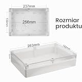 Puszka rozgałęźna, wodoszczelna puszka przyłączeniowa, IP65, obudowa elektroniczna, plastikowa pusta obudowa z tworzywa sztucznego, skrzynka na projekt, puszka rozdzielcza z przezroczystą pokrywką