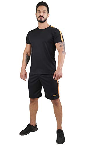 Conjunto Dry Fit Academia Camisa E Bermuda Running Atletico (M)