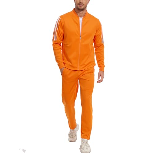 Men's Tracksuits Sweatsuits for Men Athletic Track Sweat Suits 2 Piece Set Full Zip Sports Jogging Suits Outfits