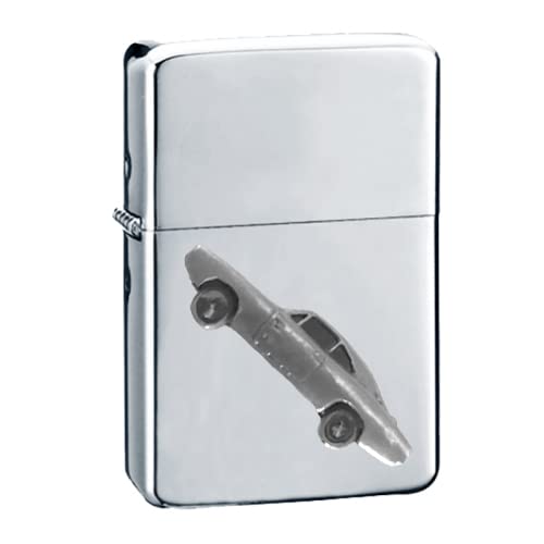 Briquet essence anti vent pour camping et sorties plein air motif auto 3D