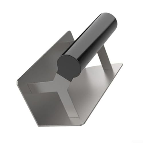 Paleta de esquina de hormigón para paneles de yeso en acero inoxidable para uso externo/interno, mango ergonómico para un agarre cómodo y construcción suave sin remaches para un acabado eficiente