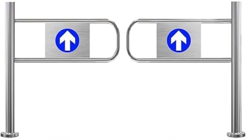Safety Swing Gate - Spring-Loaded Pedestrian Door for Warehouse Entrances, Double Push-Only Design, Ideal for Indoor/Outdoor Use, Durable & Easy to Operate