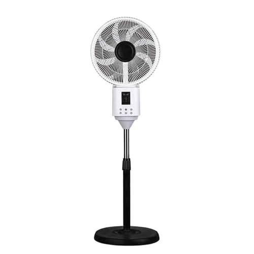 HJYryhyfddply Ventilador de Pie Silencioso de 39 Cm con Control Remoto, 3 Modos, 9 Velocidades, Ventilador Nebulizador Portátil para el Hogar, la Oficina