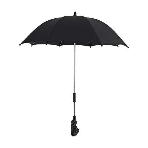 GOTOTOP Baby Stroller Umbrella, Adjustable Wheelchair Pushchair Pram Parasol with Clip, Sun and Rain Weather Cover