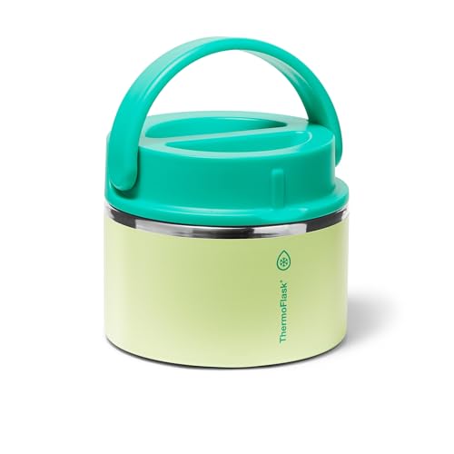 Image of ThermoFlask Insulated Food Jar with Leakproof Lid (12 oz, Garden Party) - Stainless Steel Food Containers for Hot & Cold Meals, Lunch, Soup & Snacks