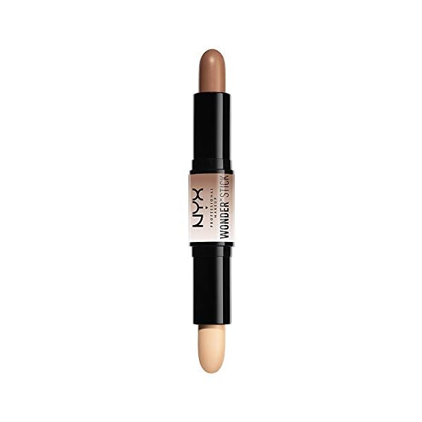 NYX Professional Makeup , Doppelseitig, Highlighter and Konturenstift, Cremige Textur, Farbton: Universal