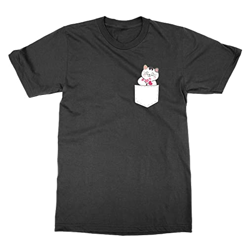T-shirt noir chat et cœurs XX-Large fini les hauts serrés et inconfortables