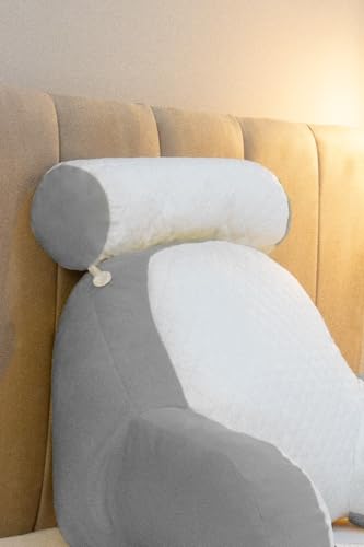 Almofada de Descanso Apoio de Costas Travesseiro multiuso Ergonômico para Leitura, com Apoio de cabe